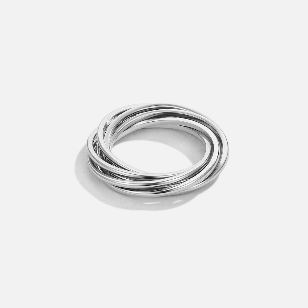 Anillo de Plata Mia Trenzado