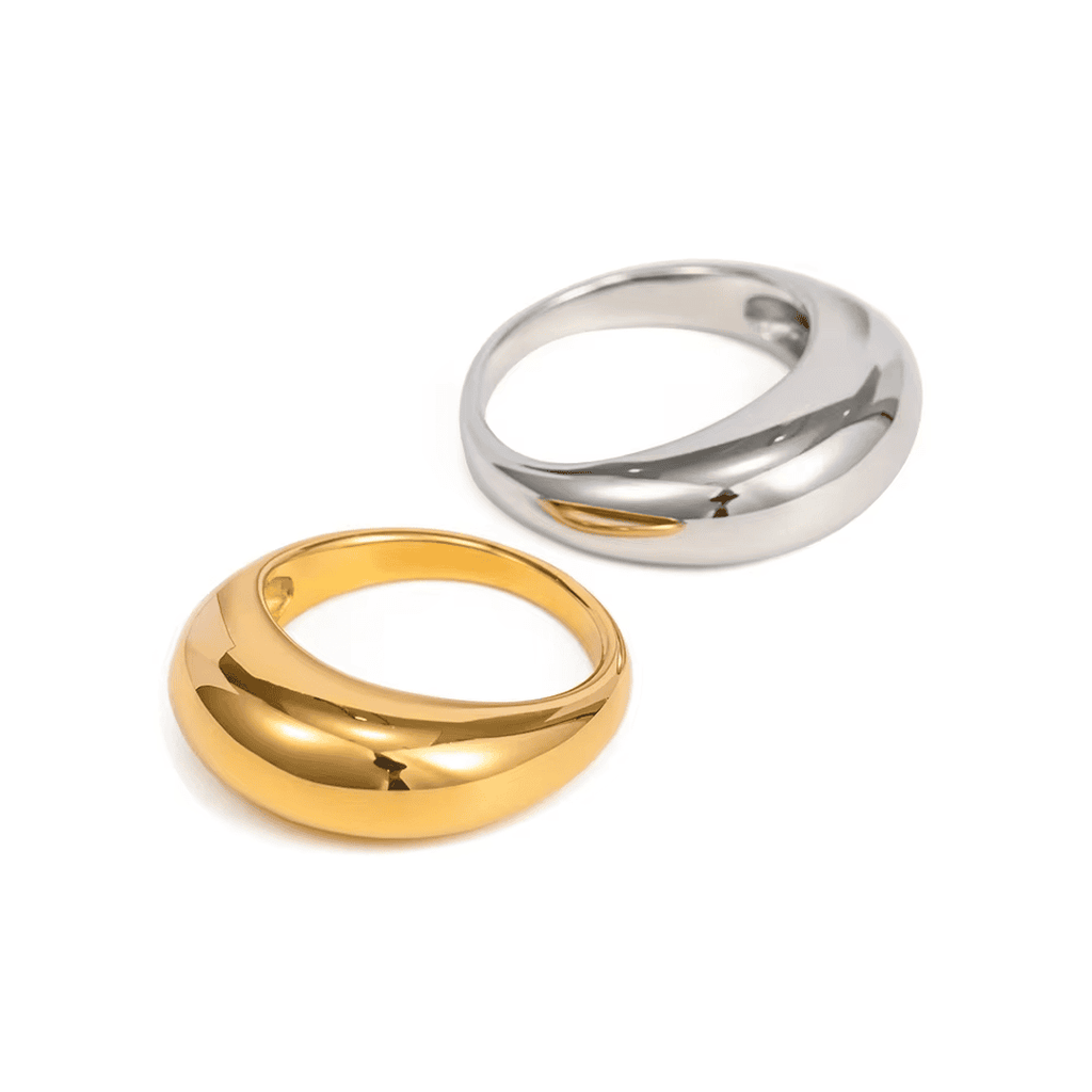 Anillo Arco Dorado Intemporal