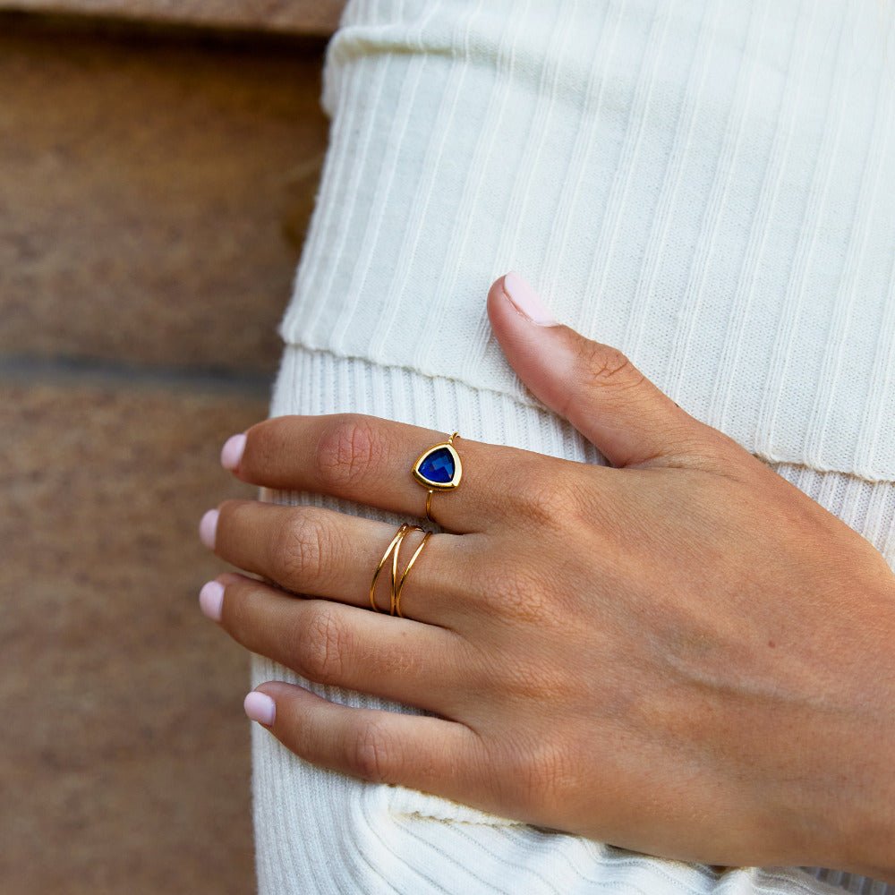 Anillo Vía Zafiro Azul