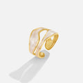 Anillo de Oro Sahara Ondulado