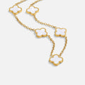 Collar Racimo de Trébol Blanco
