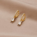 Aretes de Oro con Cristales