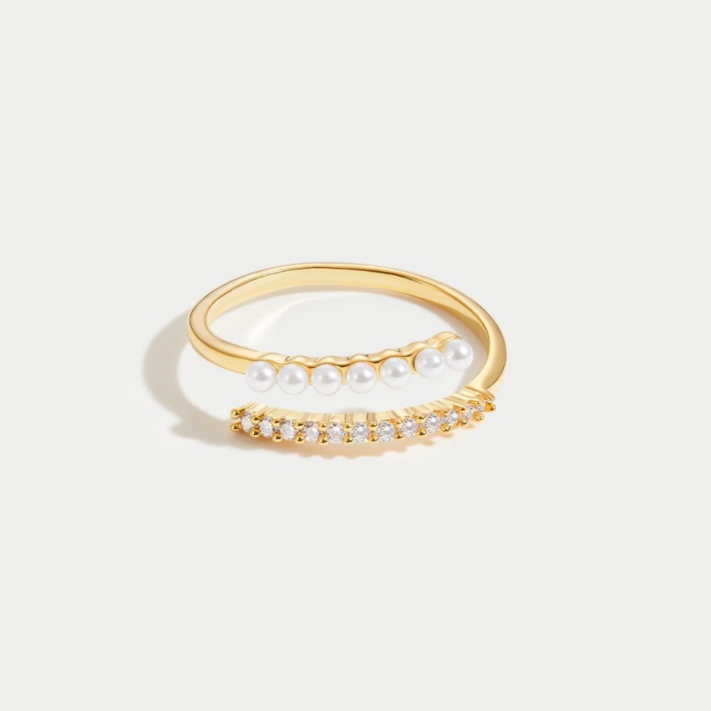 Anillo de Perlas y Cristales «Wrap Me»